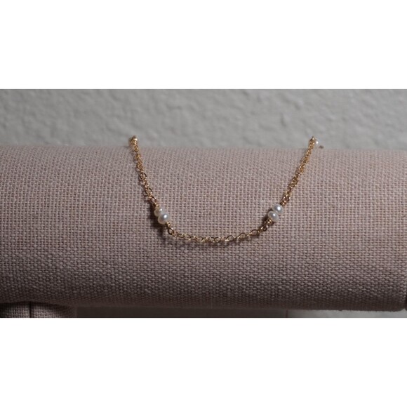 Freshwater Pearl Bracelet, 14k Gold Fill - Picture 3 of 5